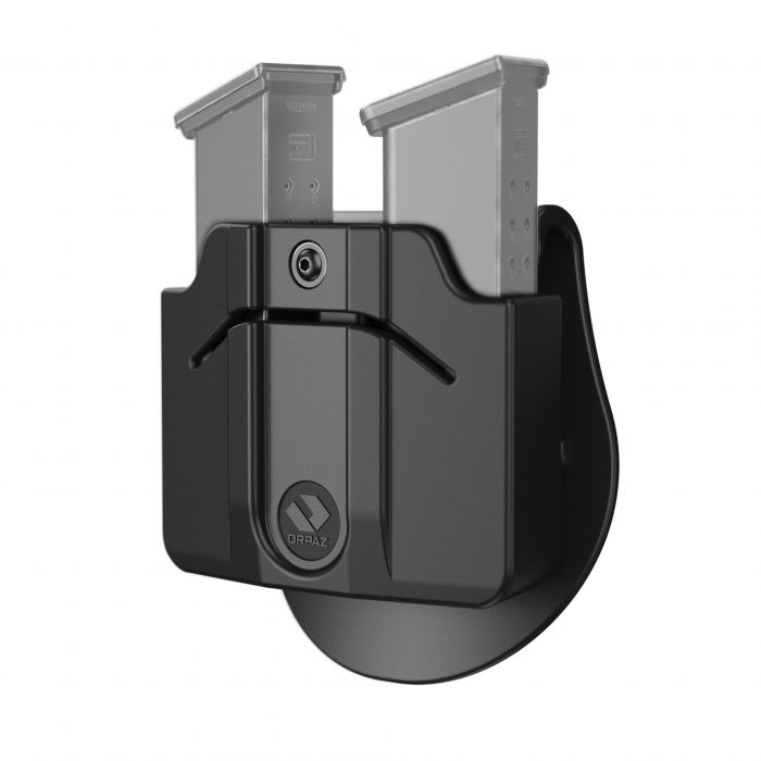 Orpaz Handcuff holder and double polymer 9mm magazine paddle - TacTool